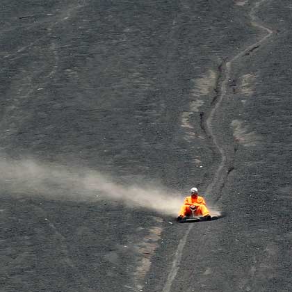 Volcano boarding na Nicarágua
